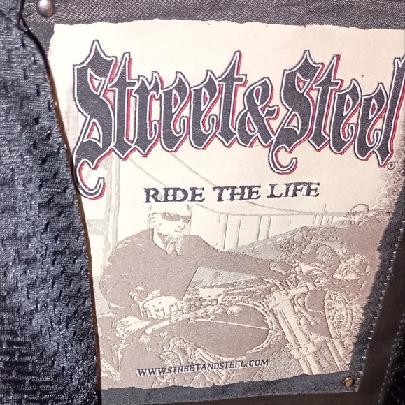 Street & Steel Ride the Life Motorcycle Jacket Mens Medium Black - Picture 6 of 9